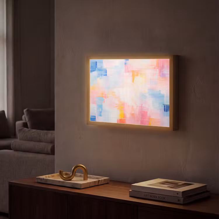 Lightbox - Wandlamp - Aquarel - Pastel - Abstract - Kunst — 2