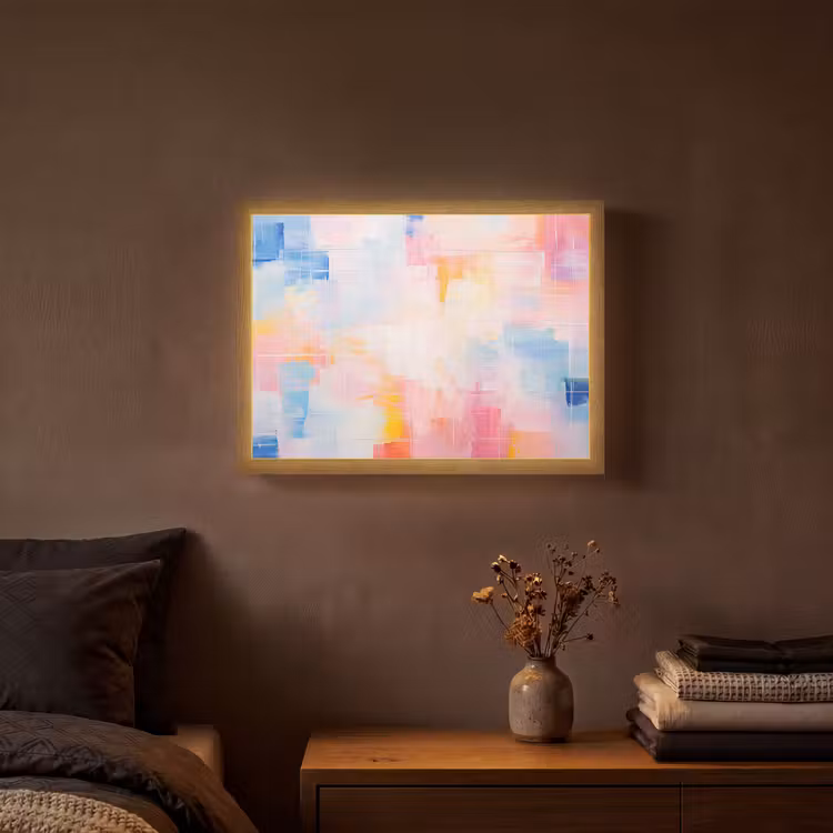 Lightbox - Wandlamp - Aquarel - Pastel - Abstract - Kunst — 3