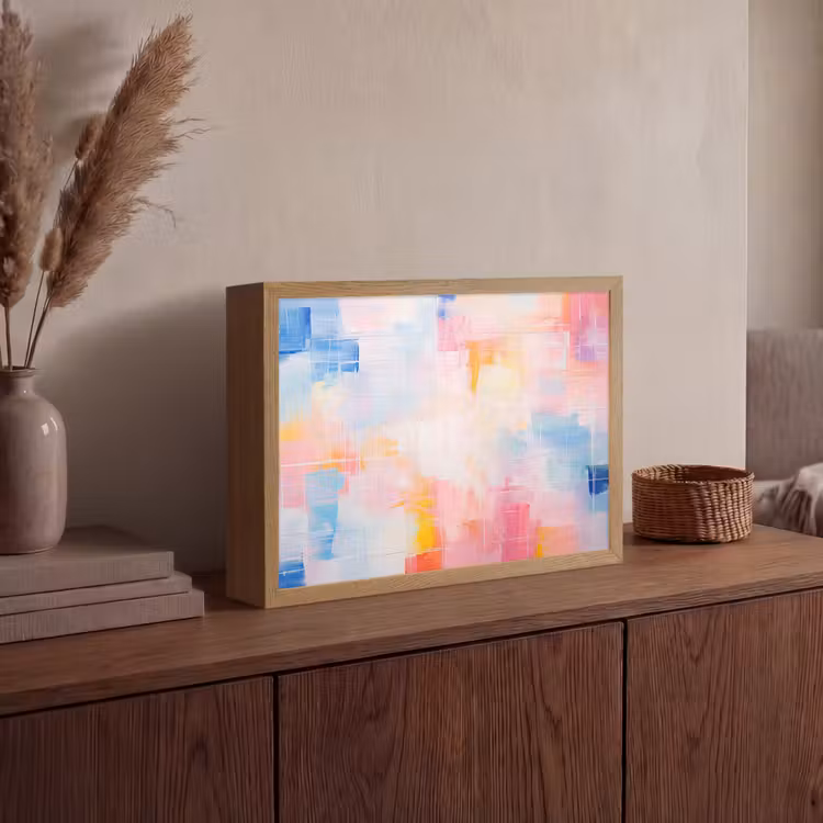 Lightbox - Wandlamp - Aquarel - Pastel - Abstract - Kunst — 4