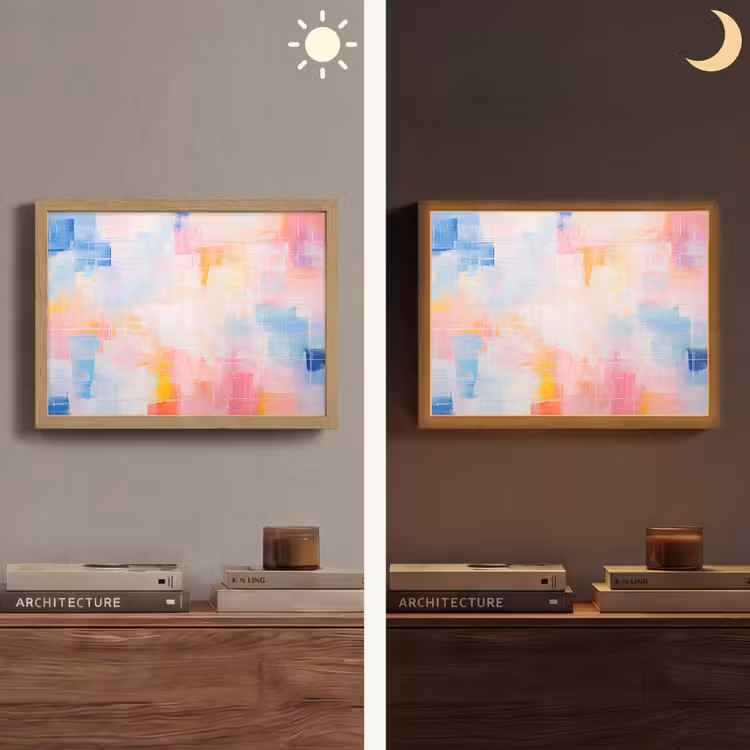 Lightbox - Wandlamp - Aquarel - Pastel - Abstract - Kunst — 6