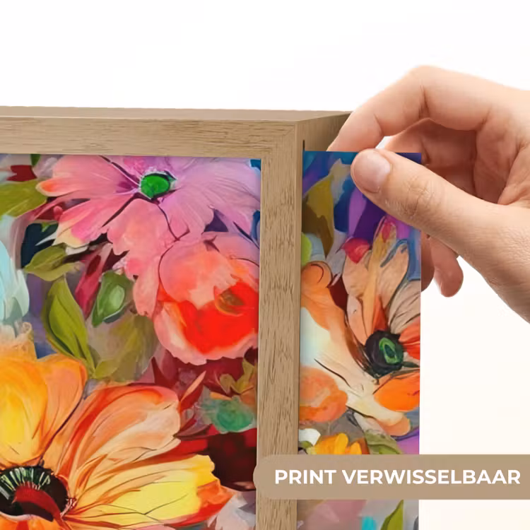 Lightbox - Wandlamp - Bloemen - Kleurrijk - Kunst - Olieverf — 5