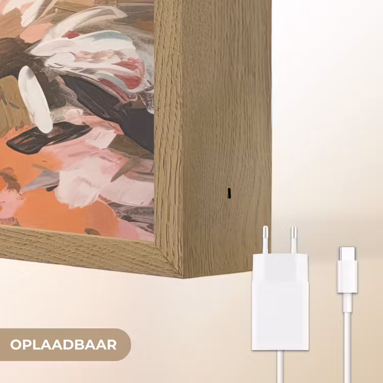 Lightbox - Wandlamp - Bloemen - Kunst - Abstract - Verf — 7