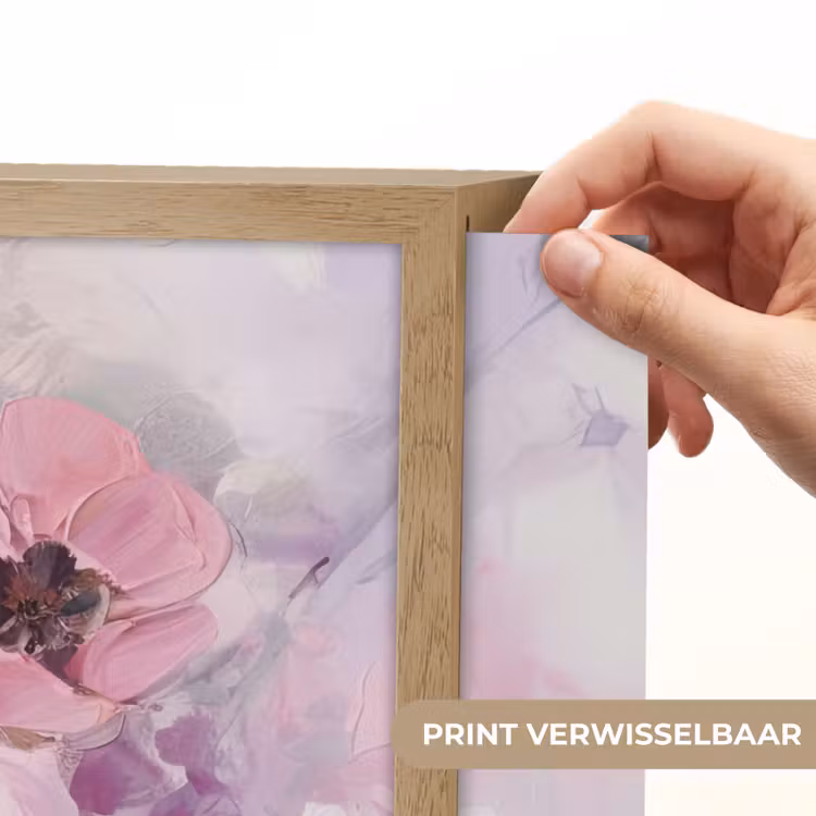 Lightbox - Wandlamp - Bloemen - Lila - Watercolor - Kunst — 5