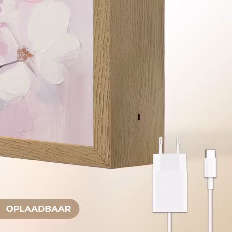Lightbox - Wandlamp - Bloemen - Lila - Watercolor - Kunst — 7