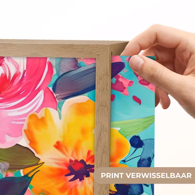 Lightbox - Wandlamp - Bloemen - Olieverf - Kleurrijk - Natuur — 5