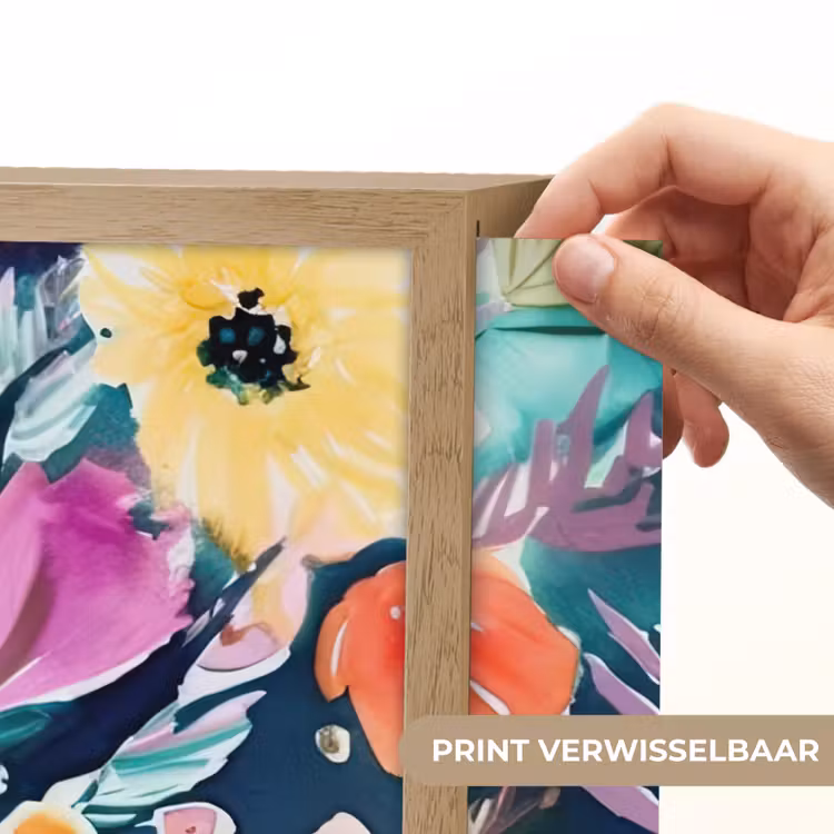 Lightbox - Wandlamp - Bloemen - Olieverf - Kunst - Natuur — 5