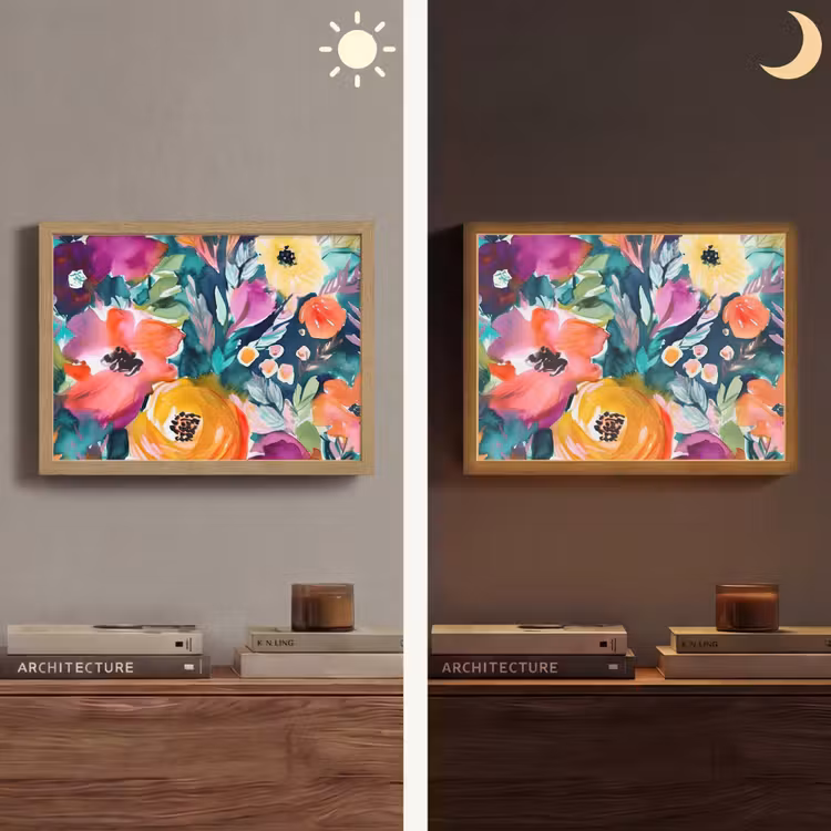 Lightbox - Wandlamp - Bloemen - Olieverf - Kunst - Natuur — 6