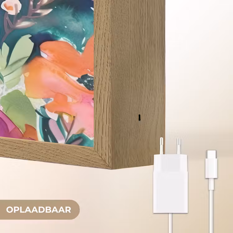 Lightbox - Wandlamp - Bloemen - Olieverf - Kunst - Natuur — 7