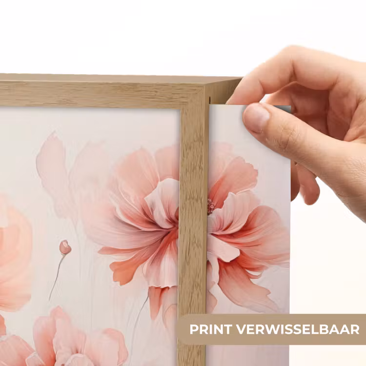 Lightbox - Wandlamp - Bloemen - Roze - Kunst - Abstract - Aquarel — 5