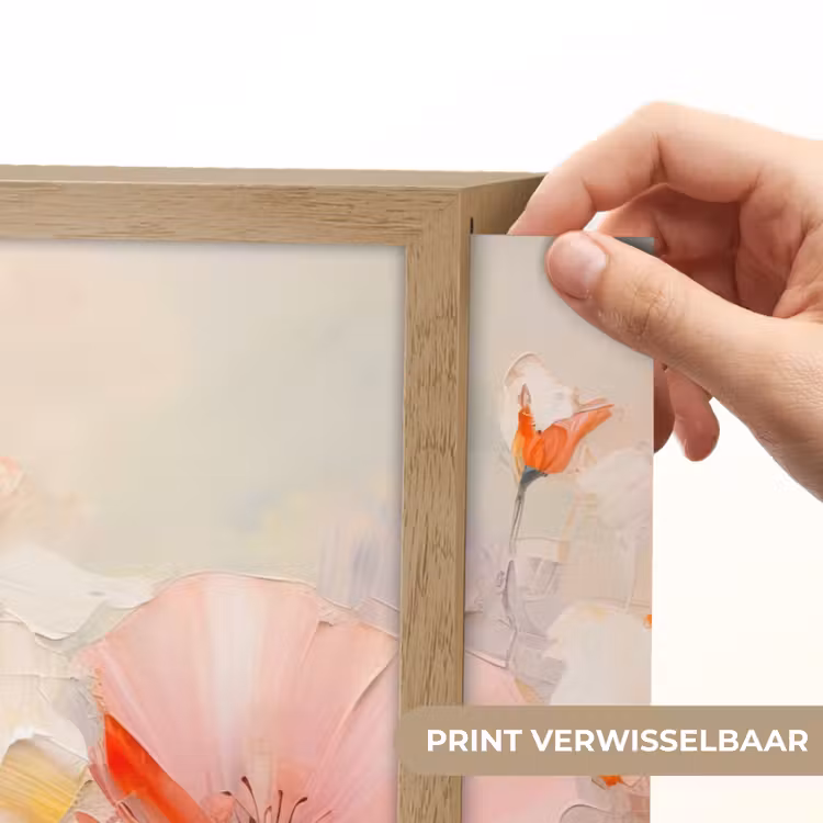 Lightbox - Wandlamp - Bloemen - Watercolor - Roze - Abstract - Kunst — 5