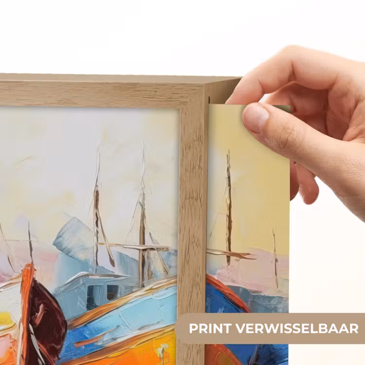 Lightbox - Wandlamp - Boten - Kunst - Kleuren - Schilderij — 5