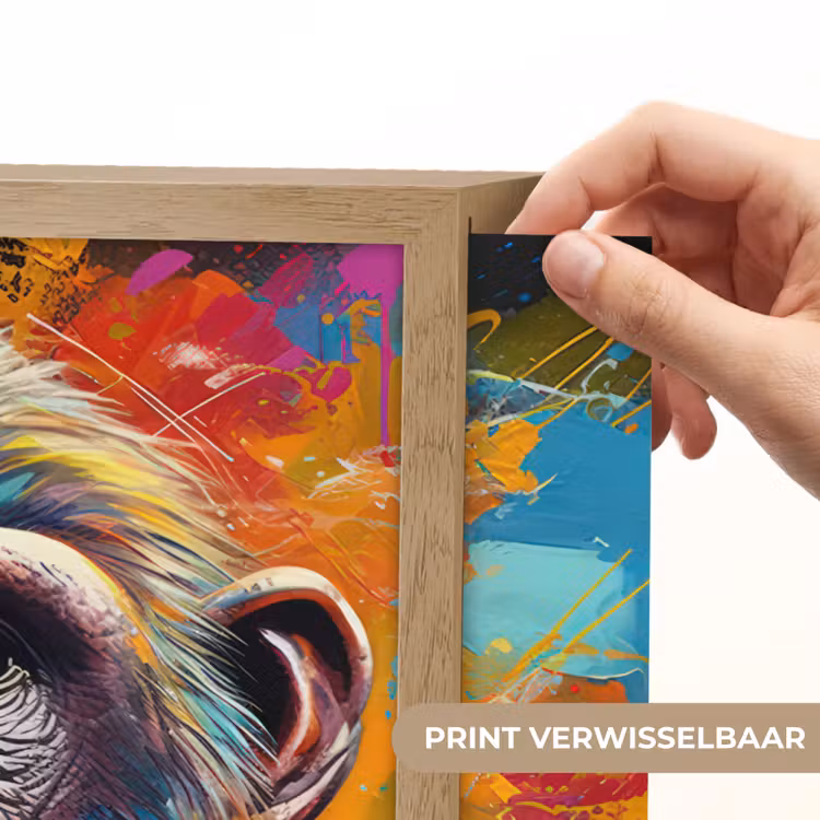 Lightbox - Wandlamp - Aap - Gorilla - Graffiti - Dieren - Kleuren — 5