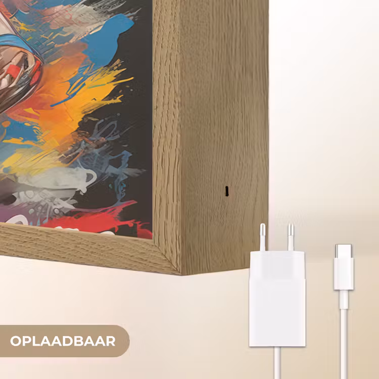 Lightbox - Wandlamp - Basketbal - Verf - Kleuren - Rood — 7
