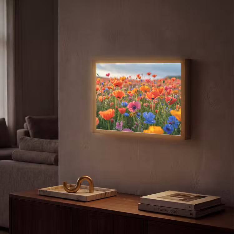 Lightbox - Wandlamp - Bloemen - Klaprozen - Kleurrijk - Natuur — 2