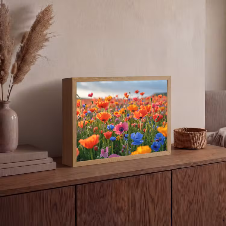 Lightbox - Wandlamp - Bloemen - Klaprozen - Kleurrijk - Natuur — 4