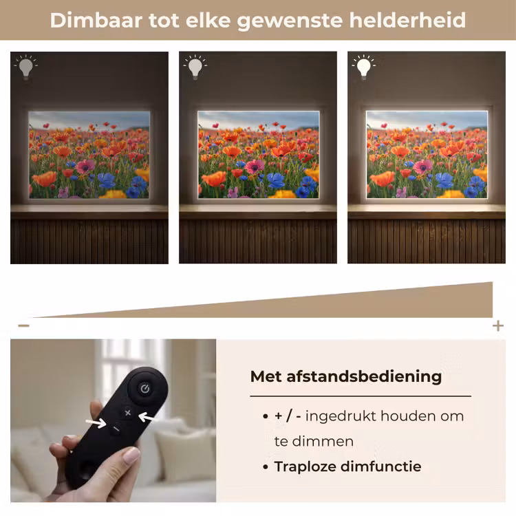 Lightbox - Wandlamp - Bloemen - Klaprozen - Kleurrijk - Natuur — 9