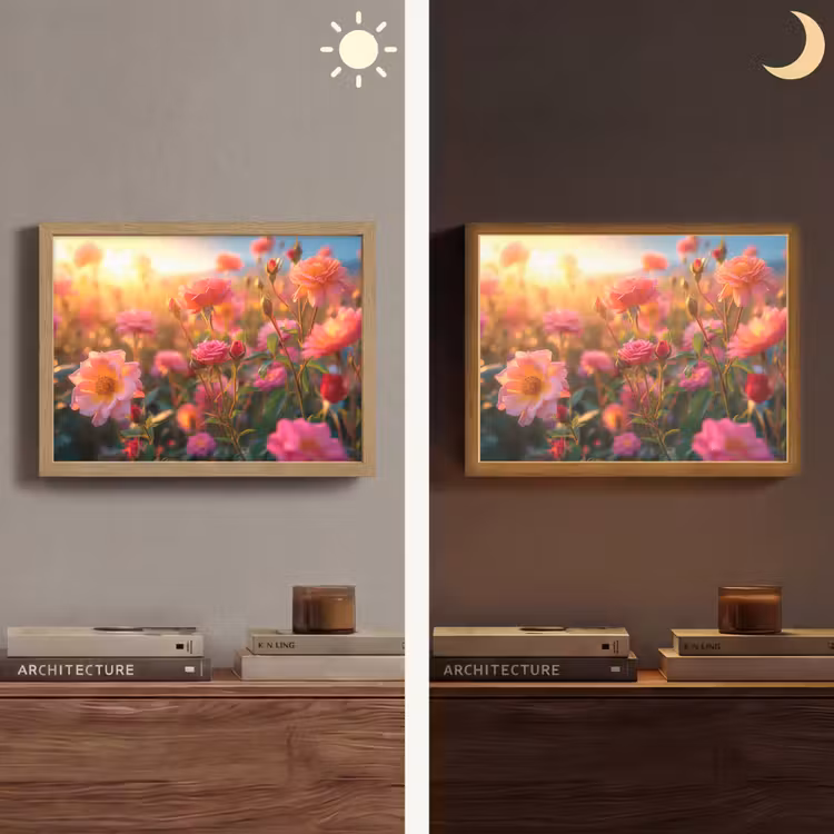 Lightbox - Wandlamp - Bloemen - Rozen - Natuur - Roze - Bloem — 6