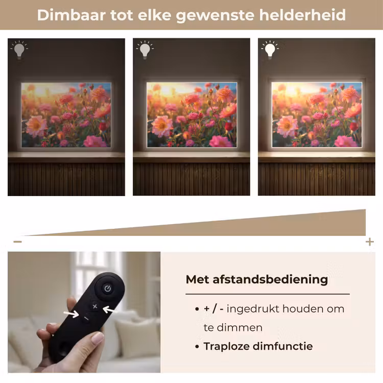 Lightbox - Wandlamp - Bloemen - Rozen - Natuur - Roze - Bloem — 9