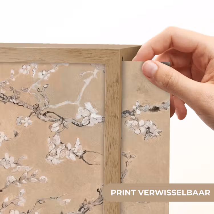 Lightbox - Wandlamp - Amandelbloesem - Kunst - Van Gogh - Beige — 5