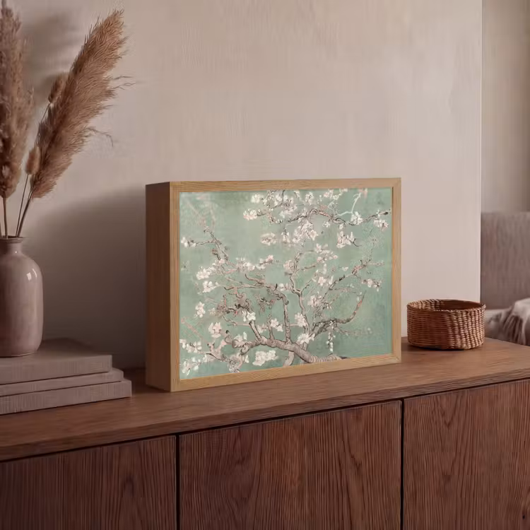Lightbox - Wandlamp - Amandelbloesem - Kunst - Van Gogh - Groen — 4