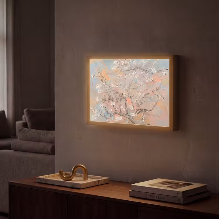 Lightbox - Wandlamp - Amandelbloesem - Kunst - Van Gogh - Pastel — 2