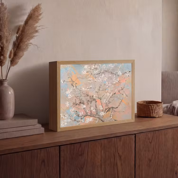 Lightbox - Wandlamp - Amandelbloesem - Kunst - Van Gogh - Pastel — 4