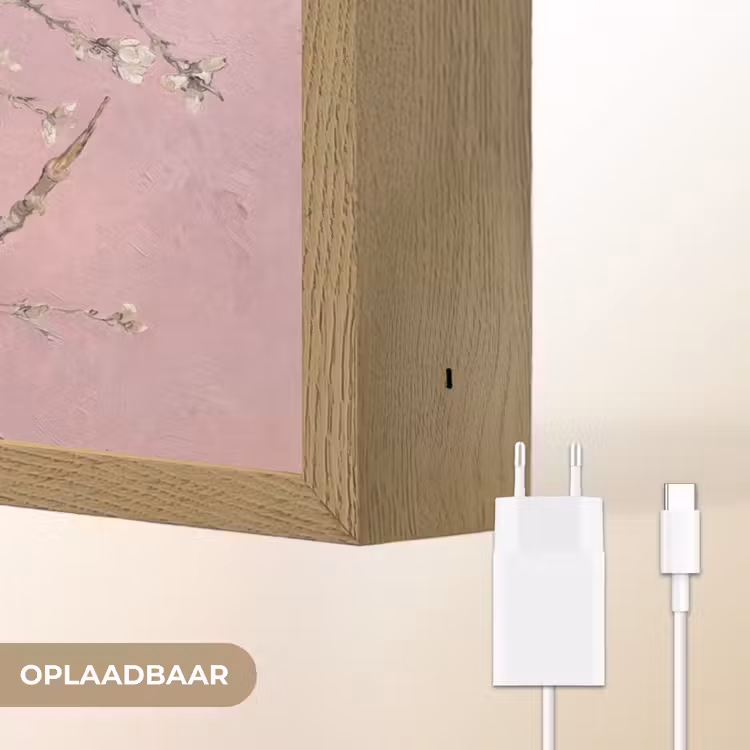 Lightbox - Wandlamp - Amandelbloesem - Kunst - Van Gogh - Roze — 7