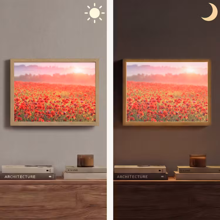 Lightbox - Wandlamp - Bloemen - Klaprozen - Rood - Bloemenveld — 6