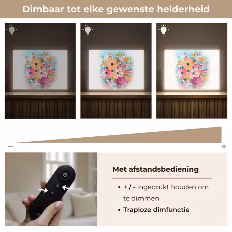 Lightbox - Wandlamp - Bloemen - Kleuren - Boeket - Natuur — 9