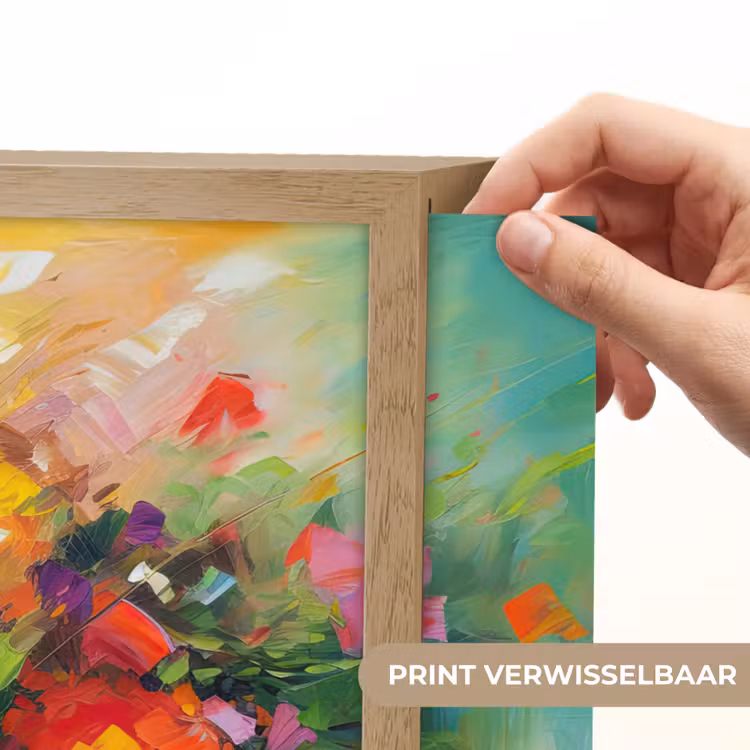 Lightbox - Wandlamp - Bloemen - Kleurrijk - Bloempot - Olieverf — 5
