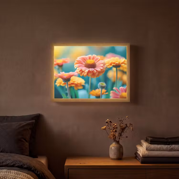 Lightbox - Wandlamp - Bloemen - Kleurrijk - Natuur - Gerbera — 3