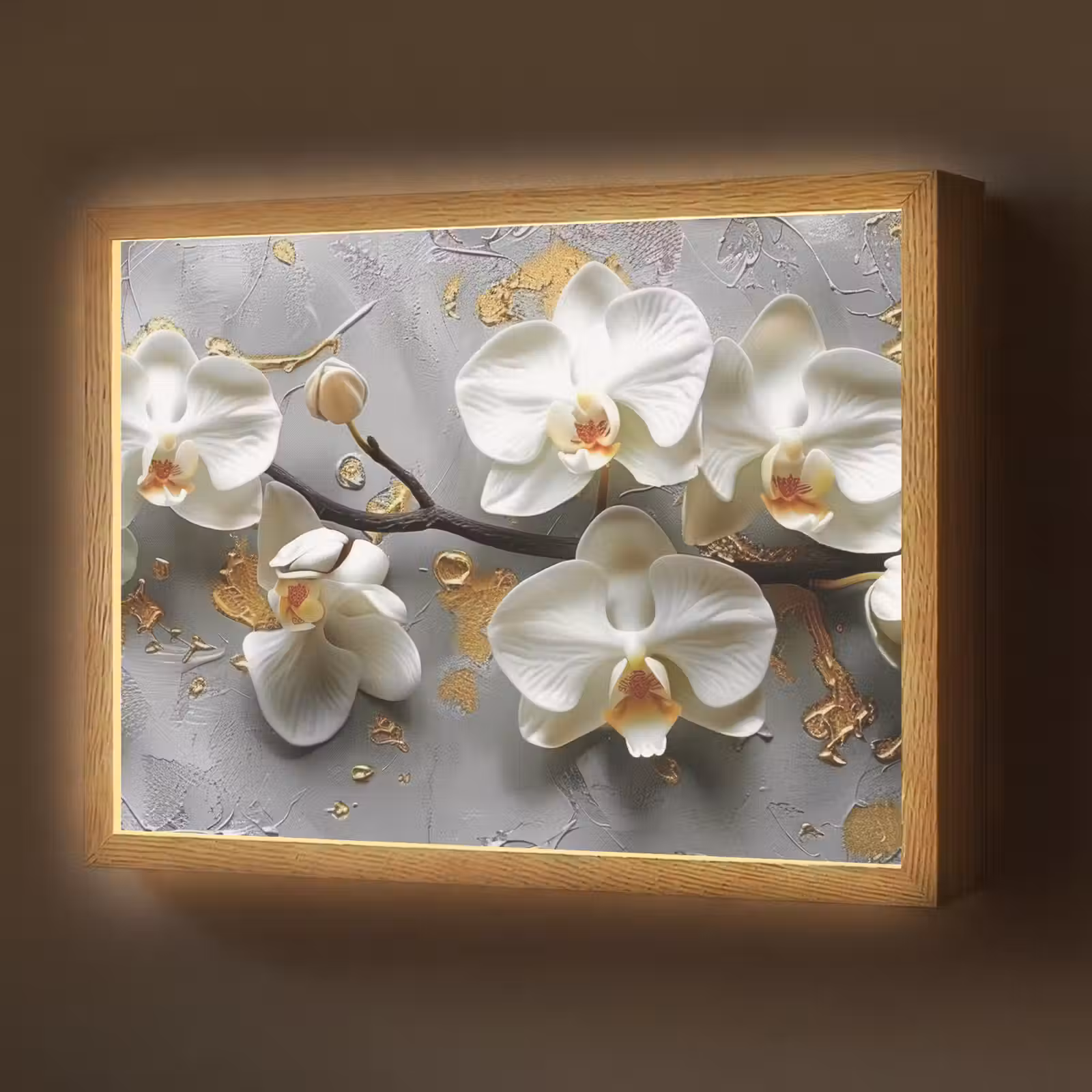 Lightbox - Wandlamp - Bloemen - Orchidee - Abstract - Modern — 1