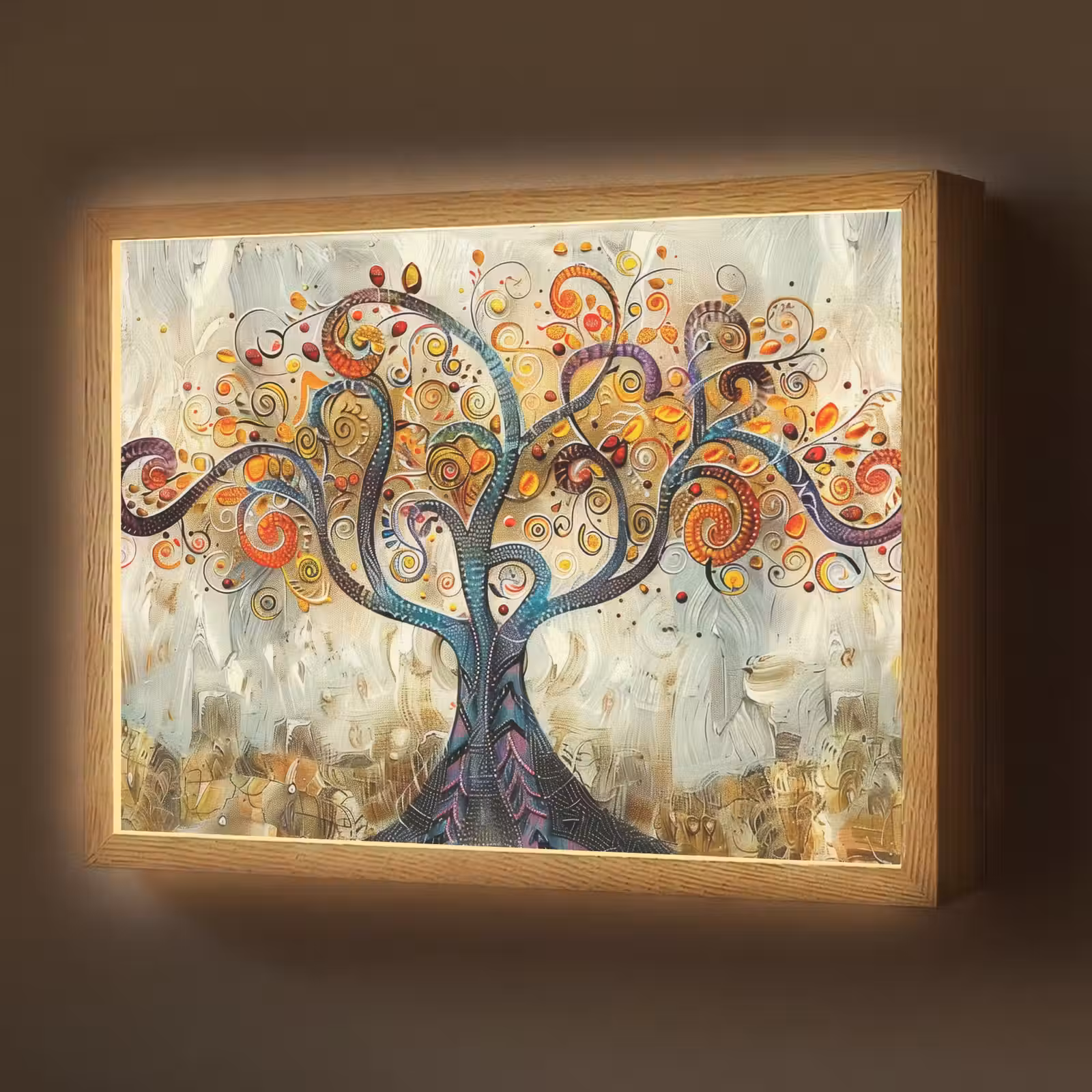 Lightbox - Wandlamp - Boom - Kunst - Modern - Natuur — 1