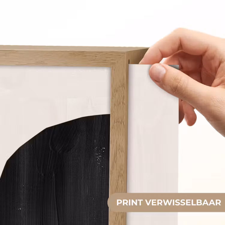Lightbox - Wandlamp - Abstract - Halve cirkel - Kunst - Zwart wit — 5