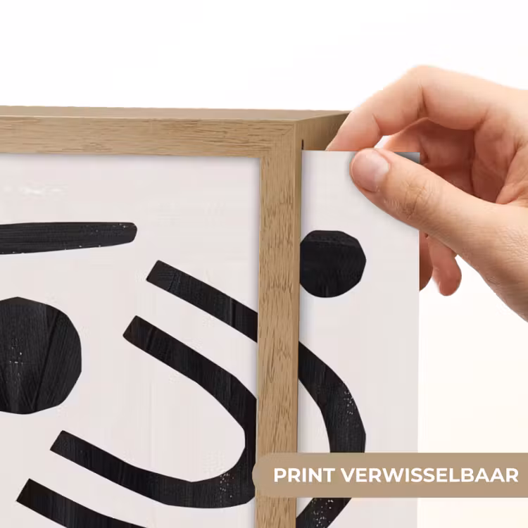 Lightbox - Wandlamp - Abstract - Kunst - Vormen - Zwart — 5