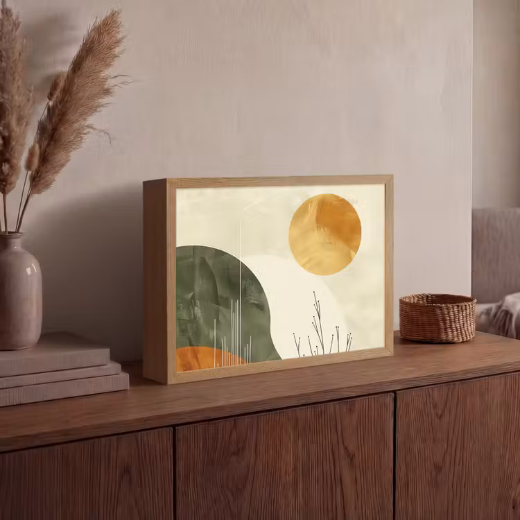 Lightbox - Wandlamp - Abstract - Landschap - Zon - Kunst — 4