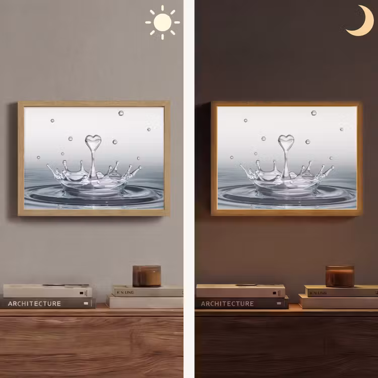 Lightbox - Wandlamp - Abstract - Modern - Water - Hart — 6