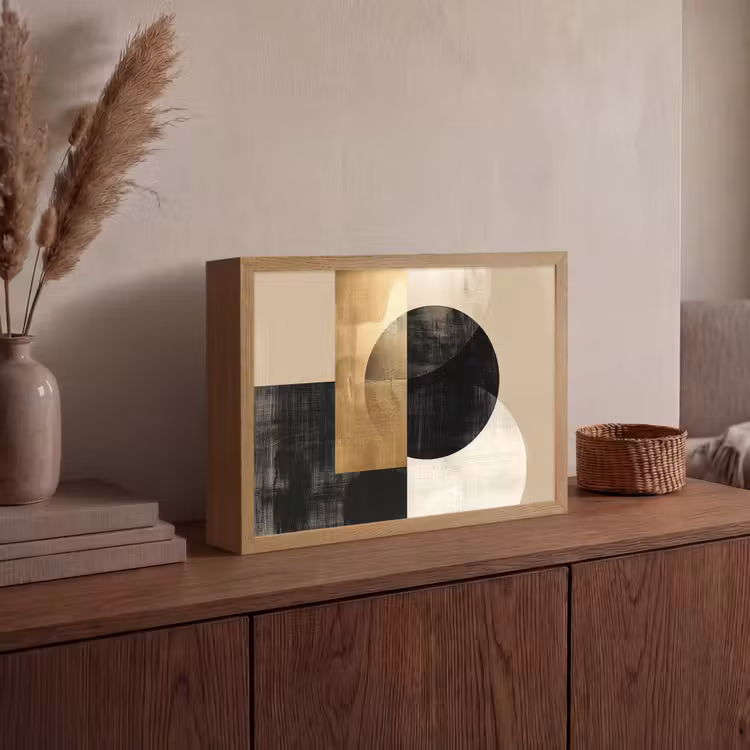 Lightbox - Wandlamp - Abstract - Modern - Zwart - Goud — 4