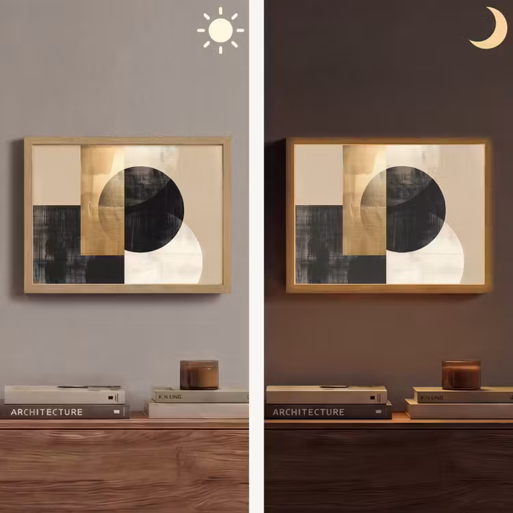 Lightbox - Wandlamp - Abstract - Modern - Zwart - Goud — 6