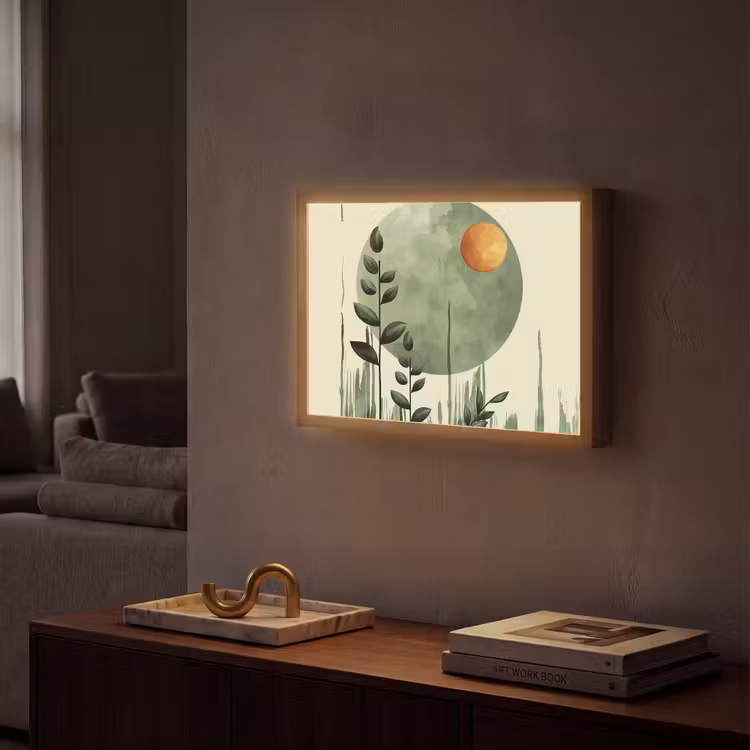 Lightbox - Wandlamp - Abstract - Natuur - Kunst - Zon - Modern — 2