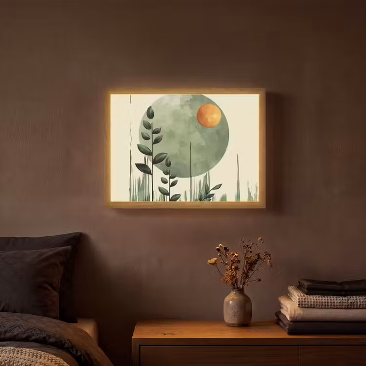 Lightbox - Wandlamp - Abstract - Natuur - Kunst - Zon - Modern — 3
