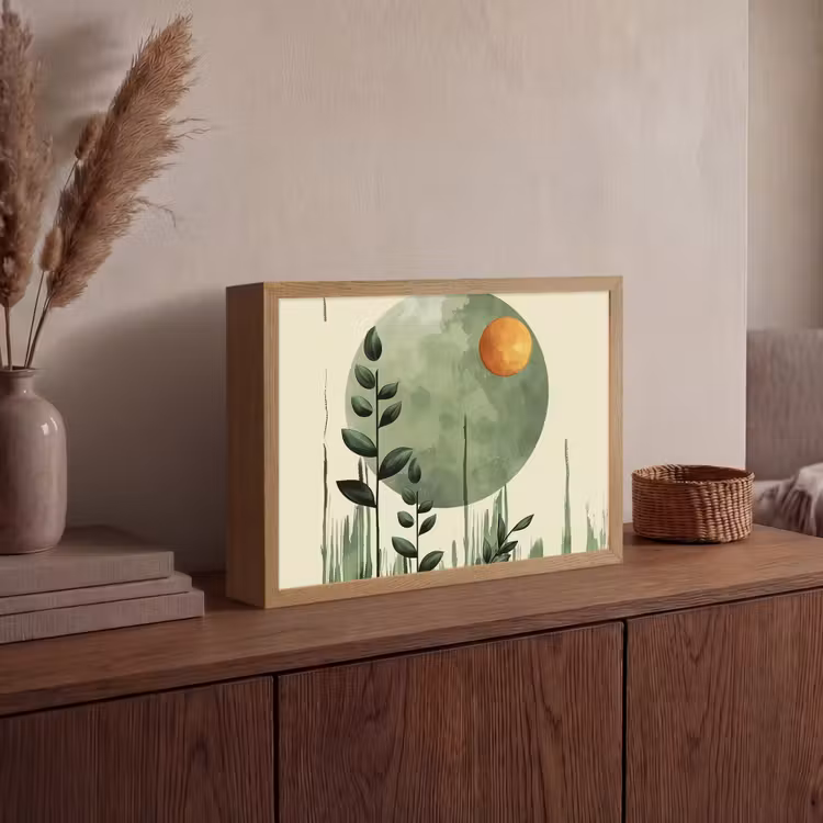 Lightbox - Wandlamp - Abstract - Natuur - Kunst - Zon - Modern — 4