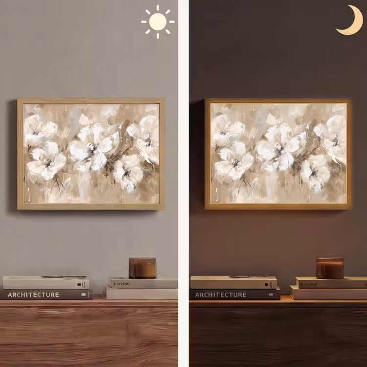 Lightbox - Wandlamp - Bloemen - Beige - Abstract - Modern — 6