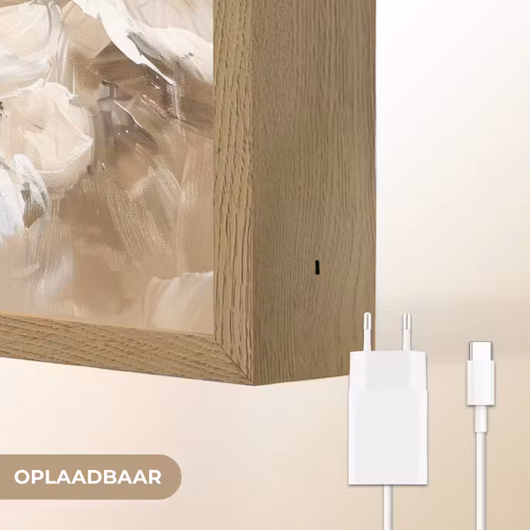 Lightbox - Wandlamp - Bloemen - Beige - Abstract - Modern — 7