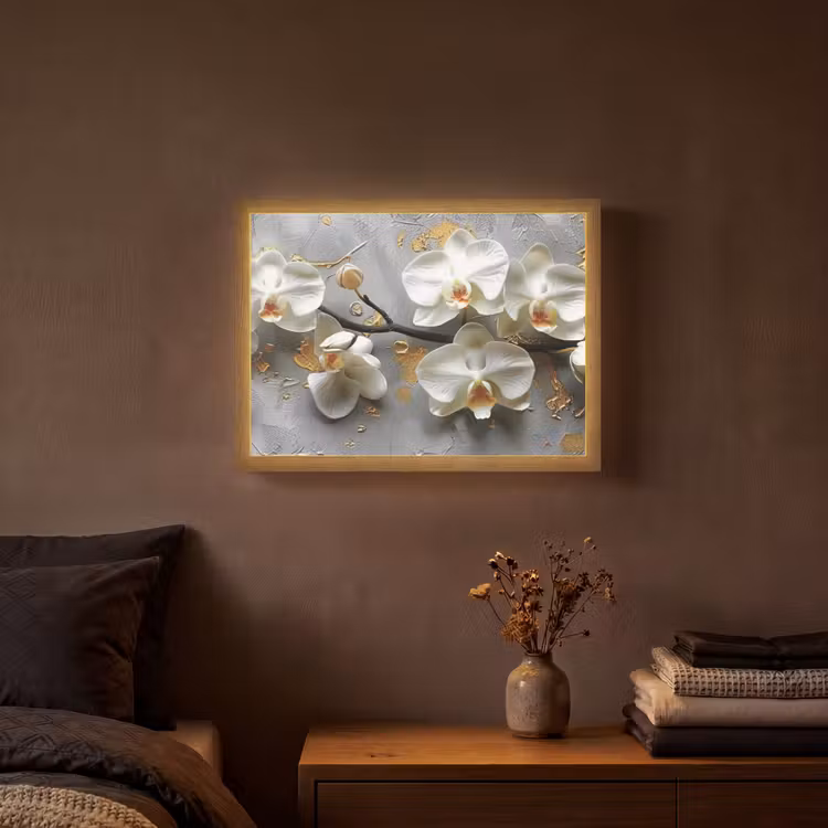 Lightbox - Wandlamp - Bloemen - Orchidee - Abstract - Modern — 3