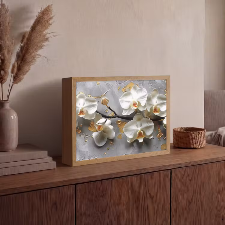 Lightbox - Wandlamp - Bloemen - Orchidee - Abstract - Modern — 4