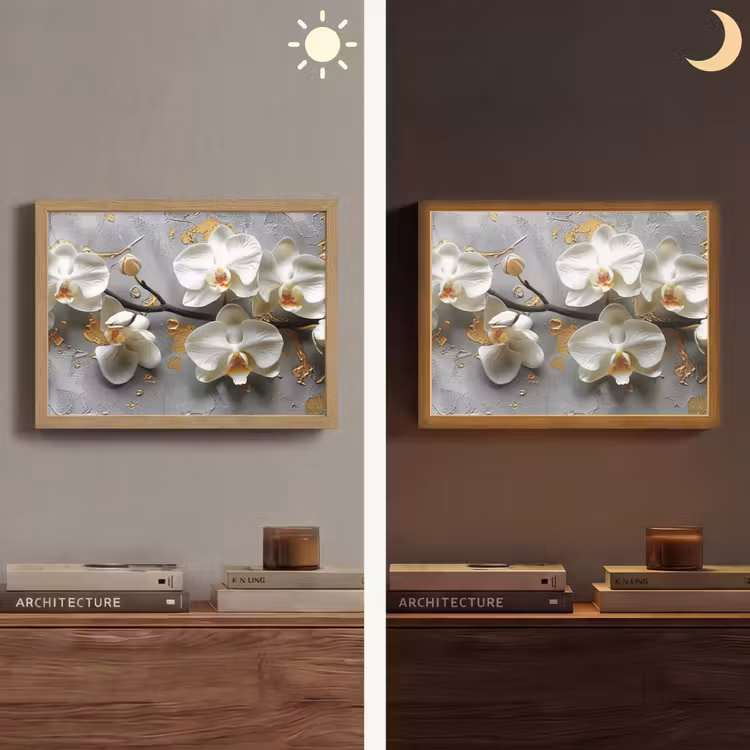 Lightbox - Wandlamp - Bloemen - Orchidee - Abstract - Modern — 6