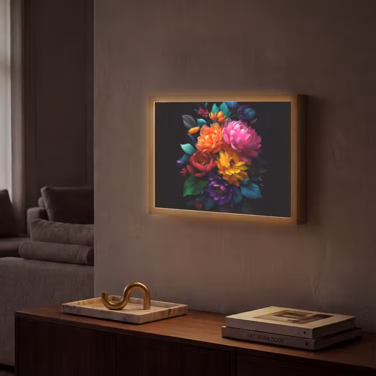 Lightbox - Wandlamp - Boeket - Bloemen - Kleur — 2