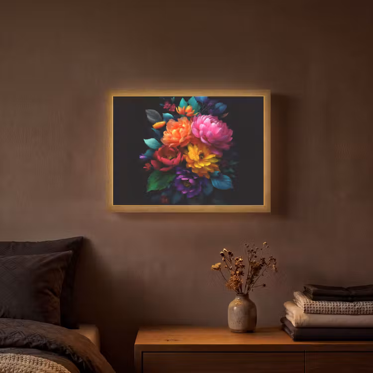 Lightbox - Wandlamp - Boeket - Bloemen - Kleur — 3