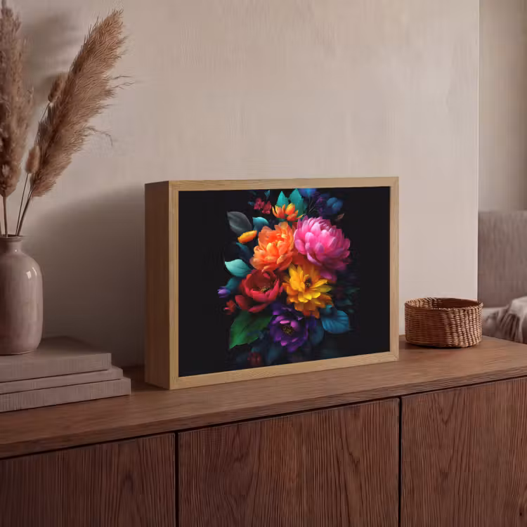 Lightbox - Wandlamp - Boeket - Bloemen - Kleur — 4